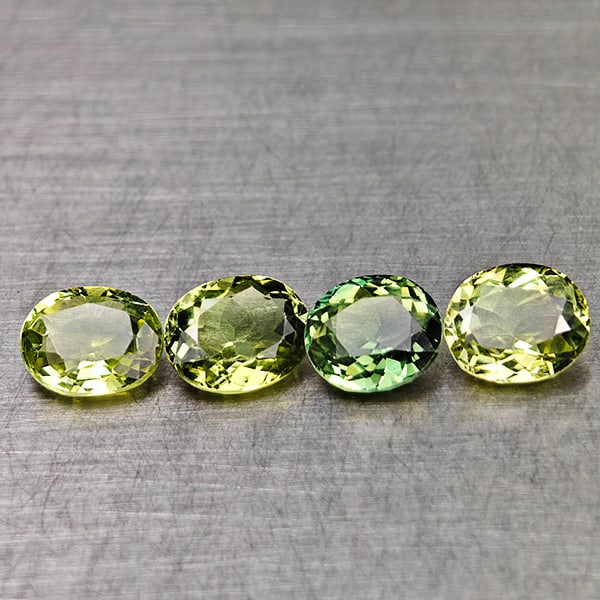 Natural Green Tourmaline 2.86 Ct. 4 Pcs Oval Shape 6.4 x 5.2 Mm Gemstones From Nigeria: Product ID: 807250646 Product Name: Natural Tourmaline Weight: 2.86 CT. Size: 6.4 x 5.2 x 3.1 MM. Shape: Oval Color: Green Clarity:VSI Luster: Good Gems Origin: Nigeria Treatment: Unheated Crystal Str