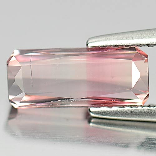 Natural Multi Color Pink Tourmaline 1.55 Ct. Octagon Shape 10.2 x 4.4 Mm Gemstone from Nigeria: Product ID: 807234239 Product Name: Natural Tourmaline Weight: 1.55 CT. Size: 10.2 x 4.4 x 3.4 MM. Shape: Octagon Color: Light Pink Clarity:SI Luster: Good Gems Origin: Nigeria Treatment: Unheated Cry