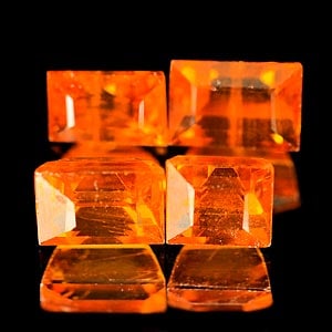 Natural Orange Spessartine Garnet 2.15 Ct. 4 Pcs Baguette Shape 4.7 x 3.2 Mm Gemstone From Nigeria: Product ID: 802923554 Product Name: Natural Spessartine Weight: 2.15 CT. Size: 4.7 x 3.2 x 3.7 MM. Shape: Baguette Color: Orange Clarity:SI Luster: Good Gems Origin: Nigeria Treatment: Unheated Crysta