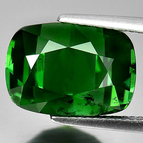 Natural Green Tourmaline 11.30 Ct. Cushion Shape 14.3 x 10.3 Mm. Gemstone from Nigeria (1 of 3)