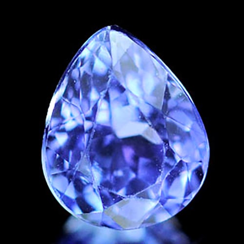 Natural Violetish Blue Tanzanite 0.38 Ct. Pear Shape 4.8 x 3.9 Mm. Gemstone from Tanzania: Product ID: 807007668 Product Name: Natural Tanzanite Weight: 0.38 CT. Size: 4.8 x 3.9 x 3.1 MM. Shape: Pear Color: Violetish Blue Clarity:SI Luster: Good Gems Origin: Tanzania Treatment: Heated Cryst