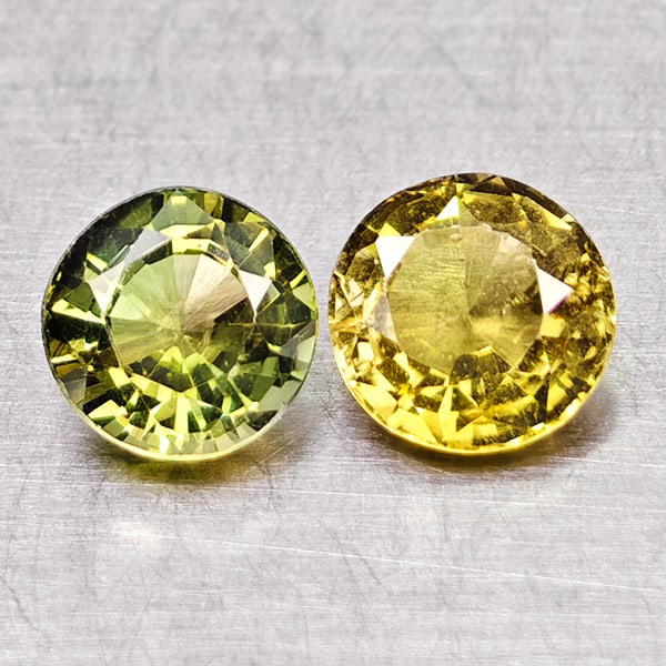 Natural Party Color Tourmaline 1.36 Ct. 2 Pcs Round Shape 5.6 Mm Gemstones From Nigeria: Product ID: 807250626 Product Name: Natural Tourmaline Weight: 1.36 CT. Size: 5.6 x 5.6 x 3.1 MM. Shape: Round Color: Party Color Clarity:VSI Luster: Good Gems Origin: Nigeria Treatment: Unheated Crys