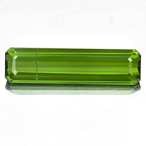 Natural Green Tourmaline 1.71 Ct. Octagon Shape 15.3 x 4 Mm Gemstone from Nigeria: Product ID: 807245772 Product Name: Natural Tourmaline Weight: 1.71 CT. Size: 15.3 x 4 x 2.8 MM. Shape: Octagon Color: Green Clarity:VSI Luster: Good Gems Origin: Nigeria Treatment: Unheated Crystal S