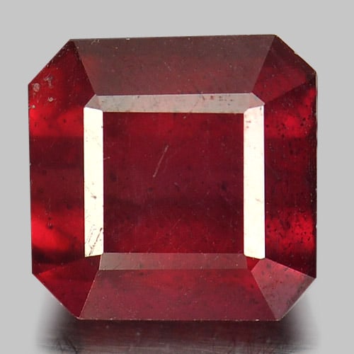 Natural Red Ruby 2.54 Ct. Octagon Shape 7 x 7 Mm Gemstone From Madagascar (1 of 3)