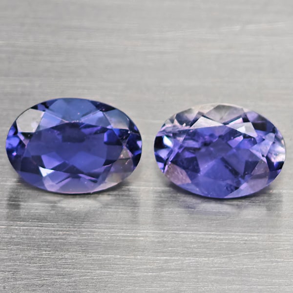 Natural Violet Blue Iolite 1.52 Ct. 2 Pcs Oval Shape 7.4 x 5.3 Mm Gemstones From Madagascar: Product ID: 803804912 Product Name: Natural Iolite Weight: 1.52 CT. Size: 7.4 x 5.3 x 3.5 MM. Shape: Oval Color: Violet Blue Clarity:SI1 Luster: Good Gems Origin: Madagascar Treatment: Unheated Crysta