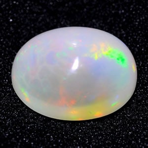 Natural Multi Color Opal 7.37 Ct. Oval Cabochon Shape 15.6 x 12.2 Mm Gemstone from Ethiopia (1 of 3)