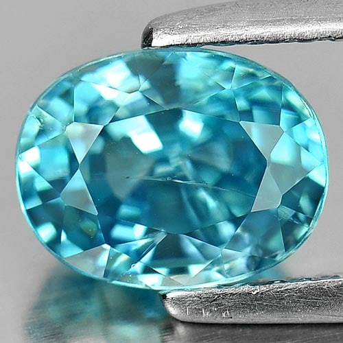 Natural Blue Zircon 2.80 Ct. Oval Shape 8.3 x 6.4 Mm. Gemstone From Cambodia: Product ID: 807728178 Product Name: Natural Zircon Weight: 2.80 CT. Size: 8.3 x 6.4 x 5 MM. Shape: Oval Color: Blue Clarity:VSI Luster: Very Good Gems Origin: Cambodia Treatment: Heated Crystal Struct
