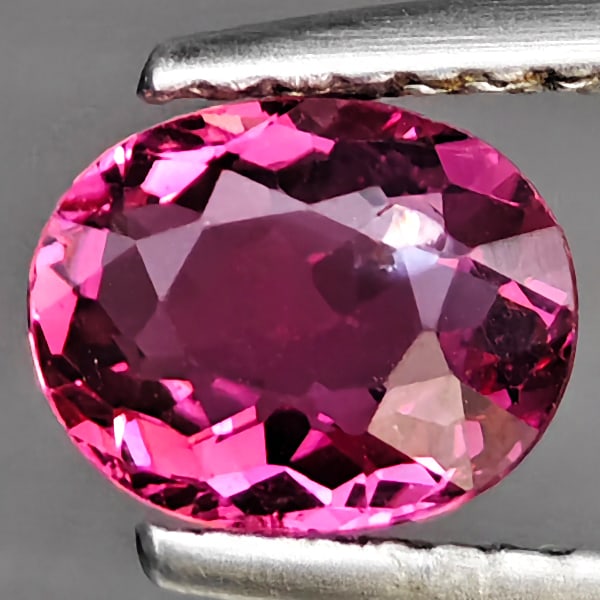 Natural Pink Tourmaline 0.94 Ct. Oval Shape 7 x 5.7 Mm. Unheated Gemstones From Nigeria: Product ID: 807251492 Product Name: Natural Tourmaline Weight: 0.94 CT. Size: 7 x 5.4 x 3.6 MM. Shape: Oval Color: Pink Clarity:VSI Luster: Good Gems Origin: Nigeria Treatment: Unheated Crystal Struct