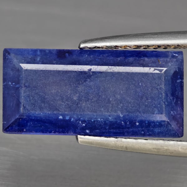 Natural Blue Sapphire 5.24 Ct. Baguette Shape 15.8 x 7.6 Mm Gemstone from Madagascar (1 of 3)