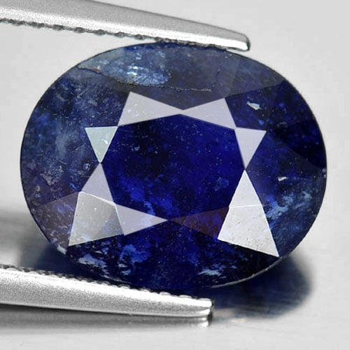 Natural Deep Blue Sapphire 6.39 Ct. Oval Shape 12.7 x 10.3 Mm Gemstone from Madagascar: Product ID: 806010841 Product Name: Natural Blue Sapphire Weight: 6.39 CT. Size: 12.7 x 10.3 x 5.5 MM. Shape: Oval Color: Deep Blue Clarity:SI Luster: Good Gems Origin: Madagascar Treatment: Heated (L