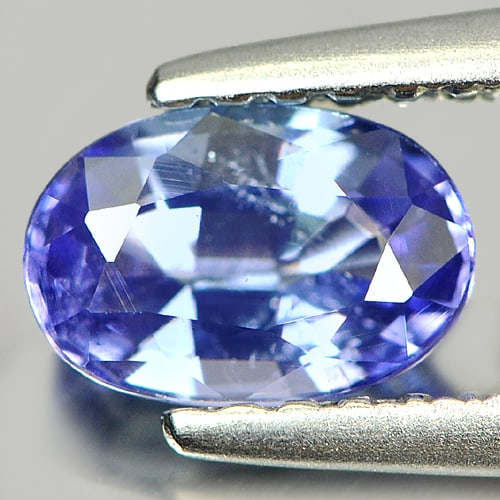 Natural Violet Blue Tanzanite 0.73 Ct. Oval Shape 6.6 x 4.5 Mm Gemstone from Tanzania (1 of 3)