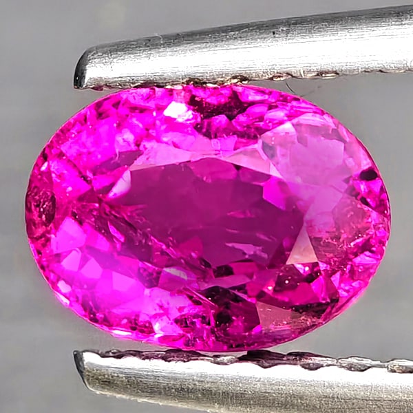 Natural Pink Tourmaline 1.20 Ct. Oval Shape 7.1 x 5.3 Mm. Unheated Gemstone from Nigeria: Product ID: 807251347 Product Name: Natural Tourmaline Weight: 1.20 CT. Size: 7.1 x 5.3 x 4.8 MM. Shape: Oval Color: Pink Clarity:SI1 Luster: Good Gems Origin: Nigeria Treatment: Unheated Crystal Stru