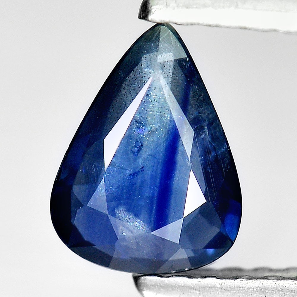 Natural Blue Sapphire 0.60 Ct. Pear Shape 7.1 x 5.3 Mm. Gemstone from Thailand (1 of 3)
