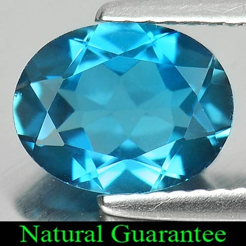Natural London Blue Topaz 2.11 Ct. VVS Oval Shape 9 x 7 Mm. Gemstone From Brazil: Product ID: 807161706 Product Name: Natural Blue Topaz Weight: 2.11 CT. Size: 9 x 7 x 4.2 MM. Shape: Oval Color: London Blue Clarity:VVS Luster: Good Gems Origin: Brazil Treatment: Treated Crystal Str