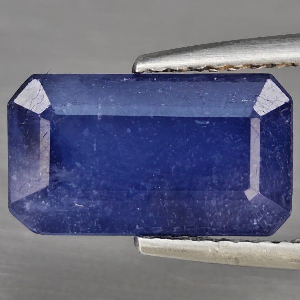 Natural Blue Sapphire 5.32 Ct. Octagon Shape 12.2 x 7 Mm Gemstone from Madagascar (1 of 3)