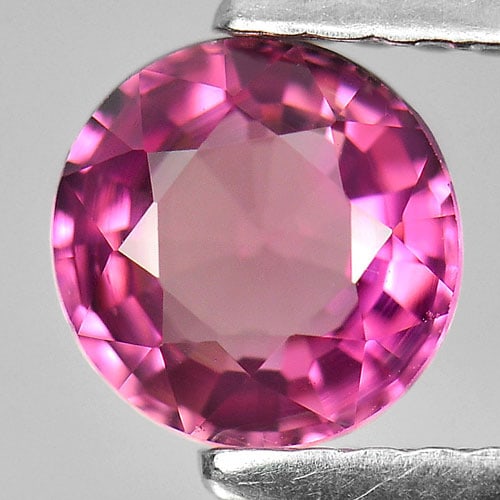 Natural Pink Tourmaline 0.77 Ct. Round Shape 5.8 Mm. Gemstone from Nigeria (1 of 3)