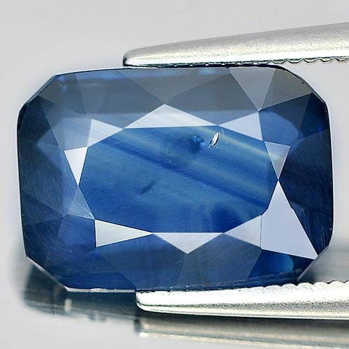 Natural Blue Sapphire 4.99 Ct. Octagon Shape 11.9 x 8.5 Mm. Gemstone From Thailand (1 of 3)