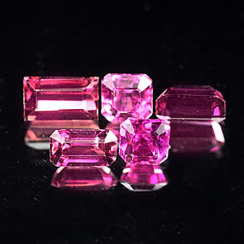 Natural Purple Pink Tourmaline 1.31 Ct. 5 Pcs. Mix Shape 5.2 x 3.1 Mm Gemstone from Nigeria: Product ID: 807233375 Product Name: Natural Tourmaline Weight: 1.31 CT. Size: 5.2 x 3.1 x 2.8 MM. Shape: Mix Shape Color: Purple Pink Clarity:VVS Luster: Good Gems Origin: Nigeria Treatment: Unheated
