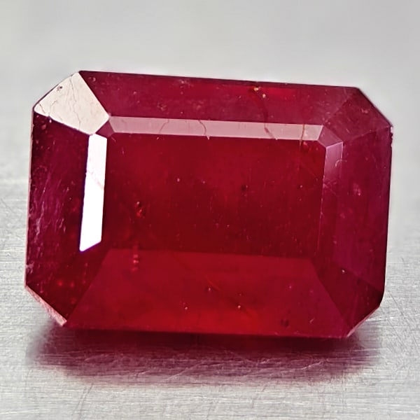 Natural Red Ruby 5.23 Ct. Octagon Shape 10.5 x 7.5 Mm Gemstone From Madagascar (1 of 3)