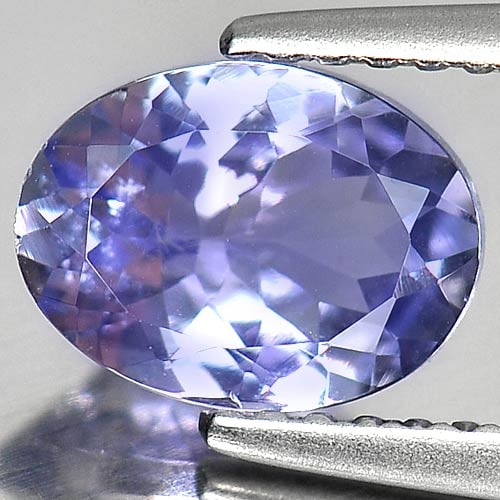 Natural Violetish Blue Tanzanite 1.38 Ct. Oval Shape 8.2 x 6 Mm Gemstone From Tanzania (1 of 3)