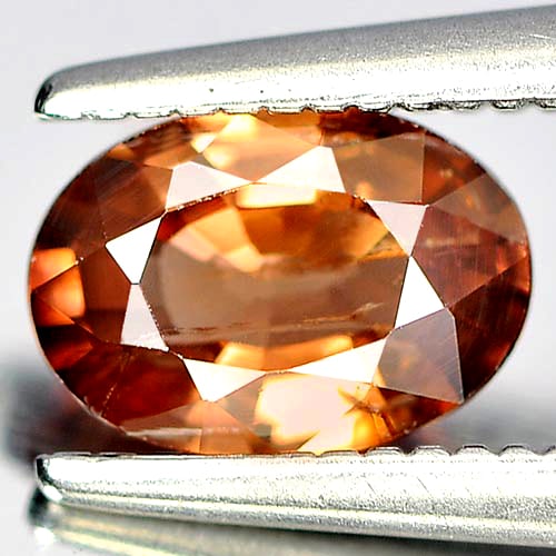 Natural Imperial Zircon 0.91 Ct. Oval Shape 6.9 x 4.9 Mm Gemstone from Cambodia (1 of 3)