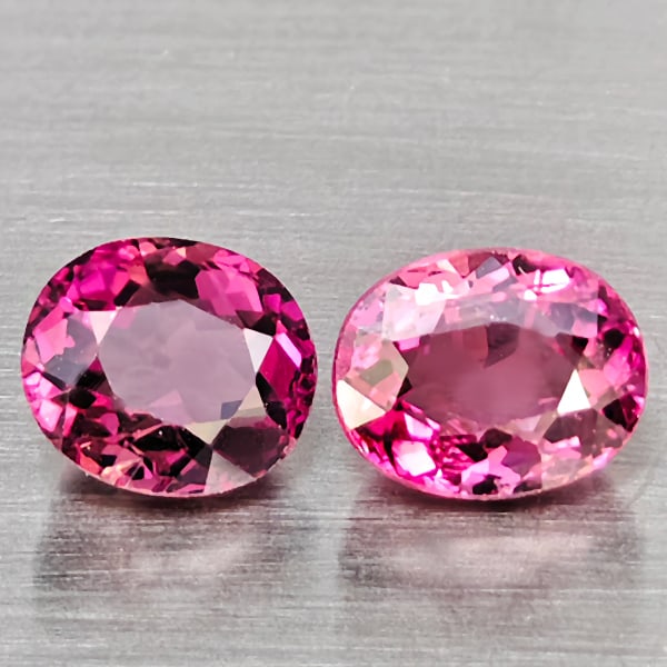 Natural Pink Tourmaline 1.77 Ct. 2 Pcs Oval Shape 6.2 x 5.5 Mm Gemstone from Nigeria: Product ID: 807251396 Product Name: Natural Tourmaline Weight: 1.77 CT. Size: 6.2 x 5.5 x 4 MM. Shape: Oval Shape Color: Pink Clarity:SI1 Luster: Good Gems Origin: Nigeria Treatment: Unheated Crystal