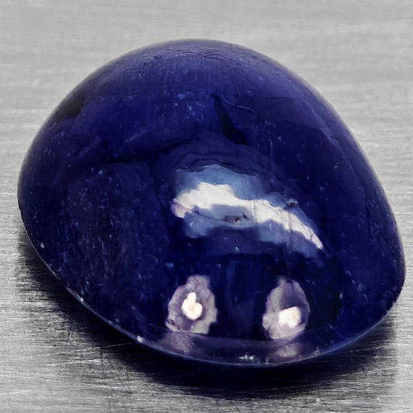 Natural Blue Sapphire 5.10 Ct. Oval Cabochon Shape 11.2 x 8.6 Mm Gemstone From Madagascar (1 of 3)