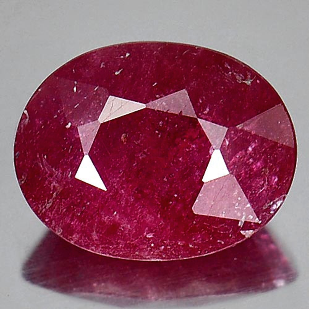 Natural Pink Red Ruby 2.49 Ct. Oval Shape 9 x 7 Mm Gemstone From Mozambique (1 of 3)