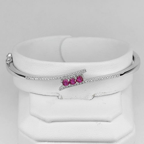 925 Sterling Silver Bangle Jewelry 7.67 Grams Diameter 55 mm. (1 of 3)