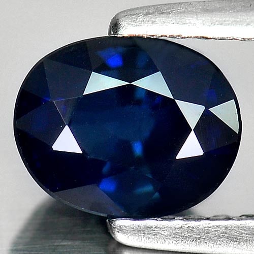 Natural Blue Sapphire 1.36 Ct. Oval Shape 7.2 x 5.8 Mm. Gemstone From Madagascar (1 of 3)