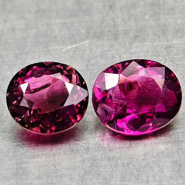 Natural Party Color Pink Tourmaline 1.36 Ct. 2 Pcs Oval Shape 6.1 x 5.1 Mm Gemstone From Nigeria: Product ID: 807250664 Product Name: Natural Tourmaline Weight: 1.36 CT. Size: 6.1 x 5.1 x 3.1 MM. Shape: Oval Color: Party Color Pink Clarity:VSI Luster: Good Gems Origin: Nigeria Treatment: Unheated