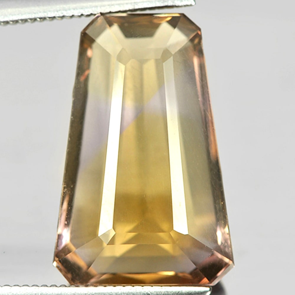 Natural Bi Color Ametrine 11.27 Ct. Fancy Shape 17.5 x 11.5 Mm Gemstone From Bolivia (1 of 3)