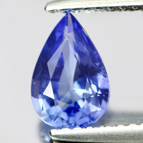 Natural Violetish Blue Tanzanite 1.01 Ct. Pear Shape 8.3 x 5.5 Mm Gemstone From Tanzania (1 of 3)
