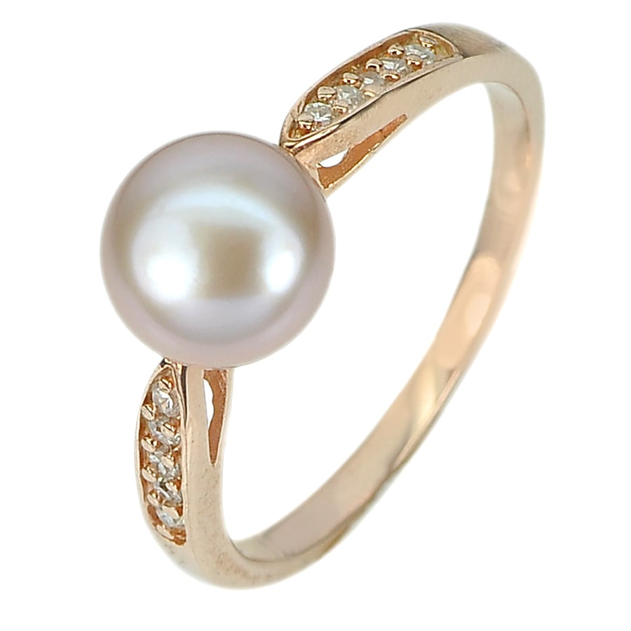 Natural Purplish Pink Pearl with 925 Sterling Silver Ring Jewelry Rose Gold Plated 2.98 Grams Size 8: Product ID: 207100871 Product Type: 925 Sterling Silver Fine Jewelry Jewelry Weight: 2.98 Grams. Ring Size: 8 Resizable(Fee) Gemstones Color: Pink Metal: Solid Silver 92.5%. Gemstone Detail: Center: R