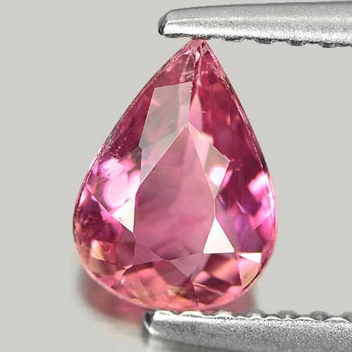 Natural Pink Tourmaline 0.70 Ct. Pear Shpae 7.4 x 5.5 Mm Gemstone from Mozambique (1 of 3)