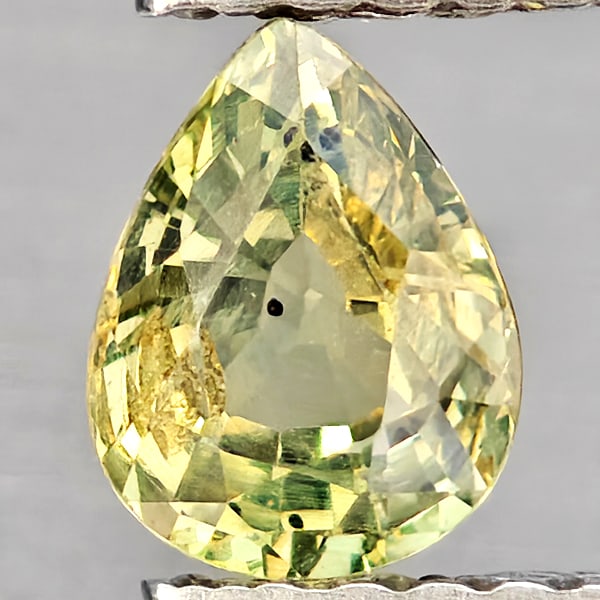 Natural Green Sapphire 0.74 Ct. Pear Shape 6 x 4.7 Mm Gemstones From Thailand (1 of 3)