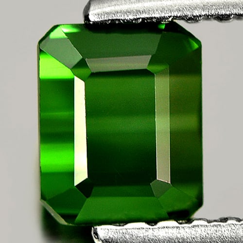 Natural Green Tourmaline 1.08 Ct. VVS Octagon Shape 5.1 x 5.8 Mm. Gemstone from Nigeria (1 of 3)
