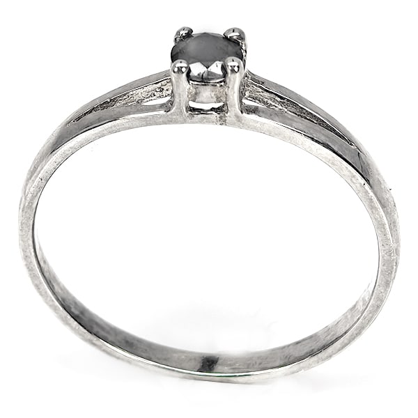 925 Sterling Silver Jewelry 1.12 Grams With Natural Diamond 0.17 Ct. Ring Size 7 (1 of 3)