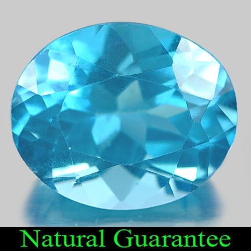 Natural Swiss Blue Topaz 5.95 Ct. Oval Shape 12 x 10 Mm Gemstone from Brazil: Product ID: 807161145 Product Name: Natural Blue Topaz Weight: 5.95 CT. Size: 12 x 10 x 7.1 MM. Shape: Oval Color: Swiss Blue Clarity:VVS Luster: Good Gems Origin: Brazil Treatment: Treated Crystal St