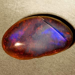 Natural Multi Color Ridge Matrix Boulder Opal Gemstones 2.80 Ct. Free Form Cabochon 11.8 x 7 Mm (1 of 3)