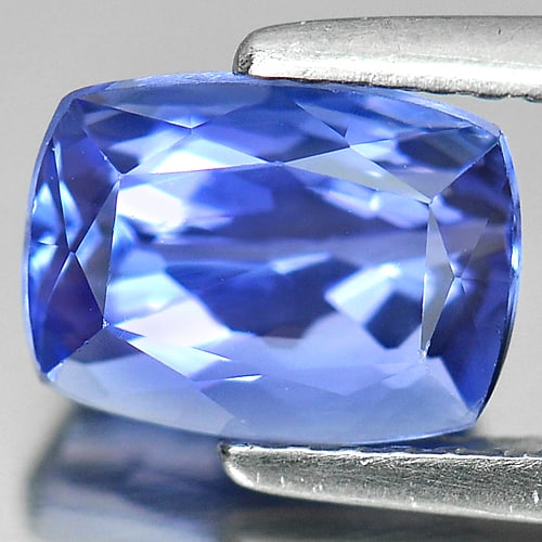 Natural Blue Tanzanite Gemstones 2.27 Ct. Clean Cushion Shape 8.37 x 6.23 Mm. (1 of 4)
