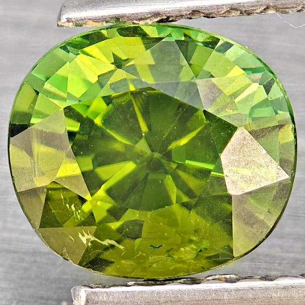 Natural Green Tourmaline Gemstones 1.17 Ct. Oval Shape 6.7 x 5.8 Mm Gemstone (1 of 3)