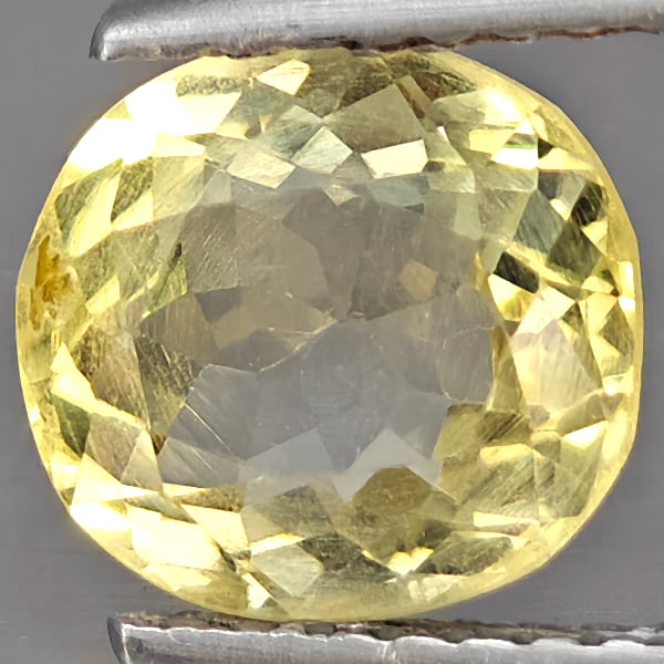 Natural Yellow Beryl Gemstones 1.68 Ct. Oval Shape 8 x 7.4 Mm: Product ID: 801102760 Product Name: Natural Beryl Weight: 1.68 CT. Size: 8 x 7.4 x 4.9 MM. Shape: Oval Shape Color: Yellow Clarity:SI1 Luster: Good Gems Origin: Brazil Treatment: Unheated Crystal Stru