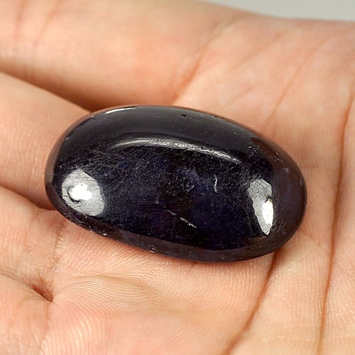 Natural Blue Sapphire 99.44 Ct. Oval Cabochon Shape 33 x 22 Mm Gemstone From Madagascar (1 of 3)
