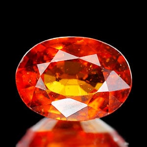 Natural Reddish Orange Spessartine Garnet 0.97 Ct. Oval Shape 7 x 5.1 Mm Gemstone From Nigeria: Product ID: 802921412 Product Name: Natural Spessartine Weight: 0.97 CT. Size: 7 x 5.1 x 3.4 MM. Shape: Oval Color: Reddish Orange Clarity:SI Luster: Good Gems Origin: Nigeria Treatment: Unheated Crys