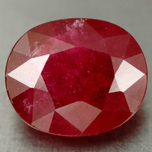 Natural Red Ruby Gemstones 2.92 Ct. Oval Shape 9.2 x 7.8 Mm (1 of 3)