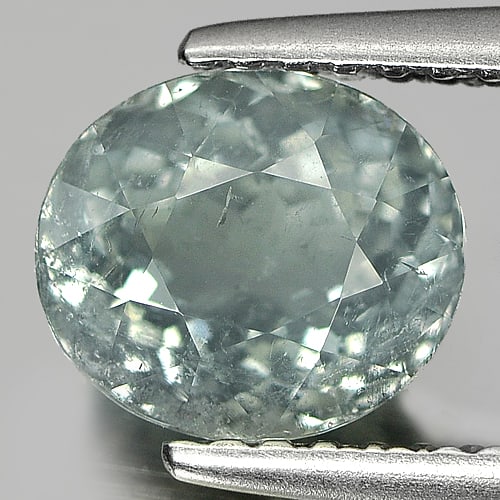 Natural Silver Green Tourmaline 1.61 Ct. Oval Shape 7.5 x 6.5 Mm Gemstone From Nigeria: Product ID: 807221335 Product Name: Natural Tourmaline Weight: 1.61 CT. Size: 7.5 x 6.5 x 5 MM. Shape: Oval Color: Silver Green Clarity:SI Luster: Good Gems Origin: Nigeria Treatment: Unheated Crystal