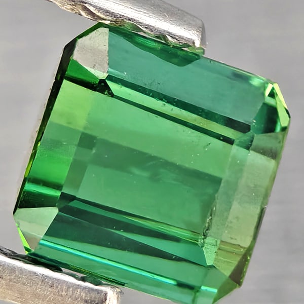 Natural Green Tourmaline 0.86 Ct. Octagon Shape 4.4 x 4.4 Mm Gemstone From Nigeria (1 of 3)