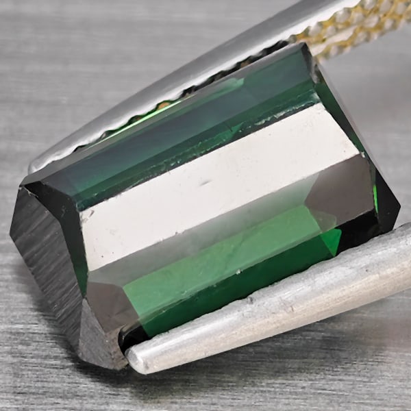 Natural Green Tourmaline Gemstone 3.37 Ct. Octagon Shape 9.7 x 6.5 Mm. Unheated from Nigeria - 3