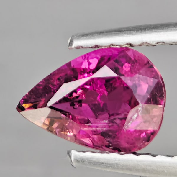 Natural Pink Tourmaline 1.15 Ct. Pear Shape 8.1 x 5.8 Mm Gemstone from Nigeria (1 of 3)